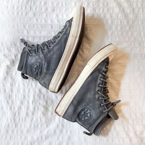 Converse Chuck Taylor All Star Waterproof Nubuck Sneaker Boot, Men’s 9.5, Gray